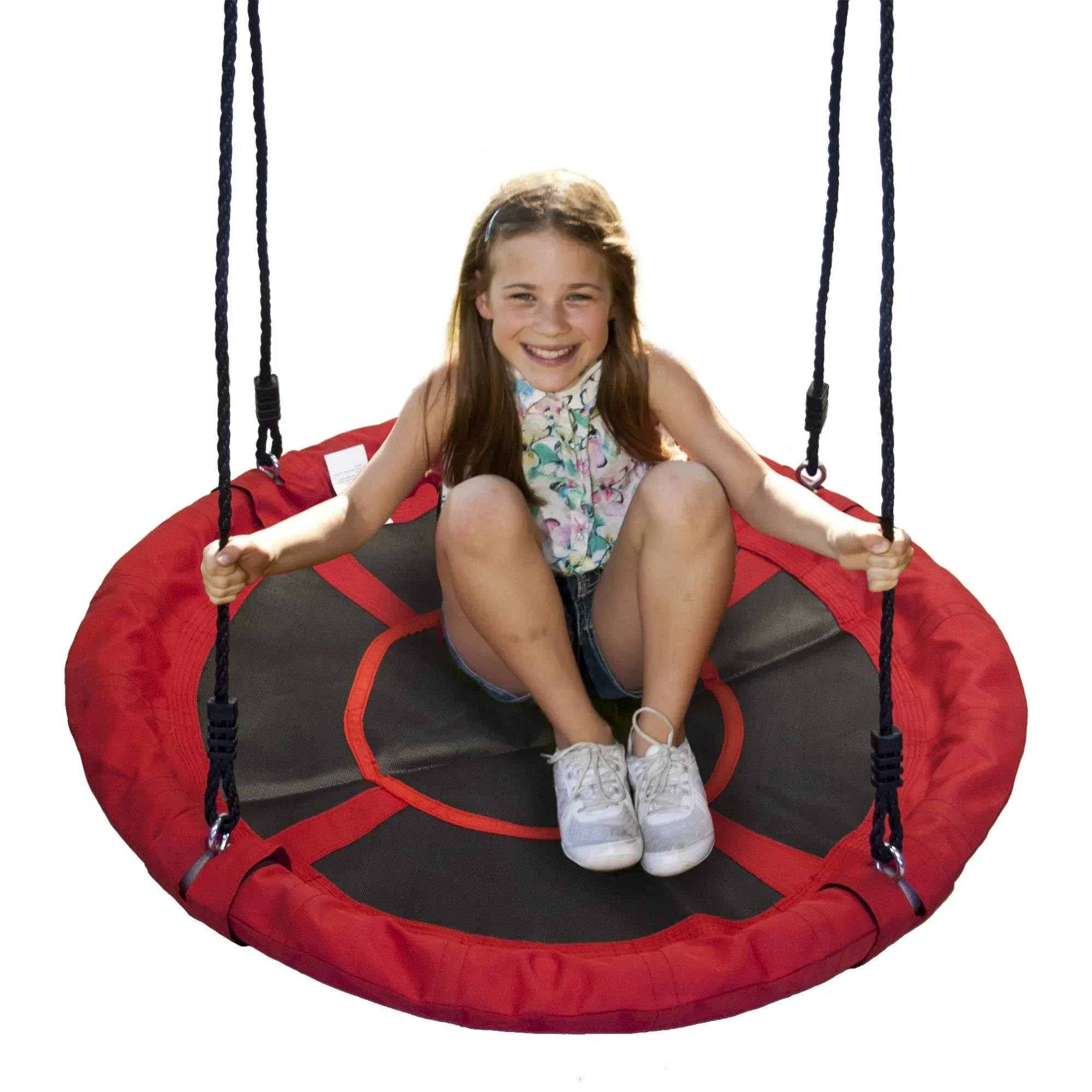 WONKAWOO Platform Tree Swing 40 Inch Diameter Disk - US Safety Red 