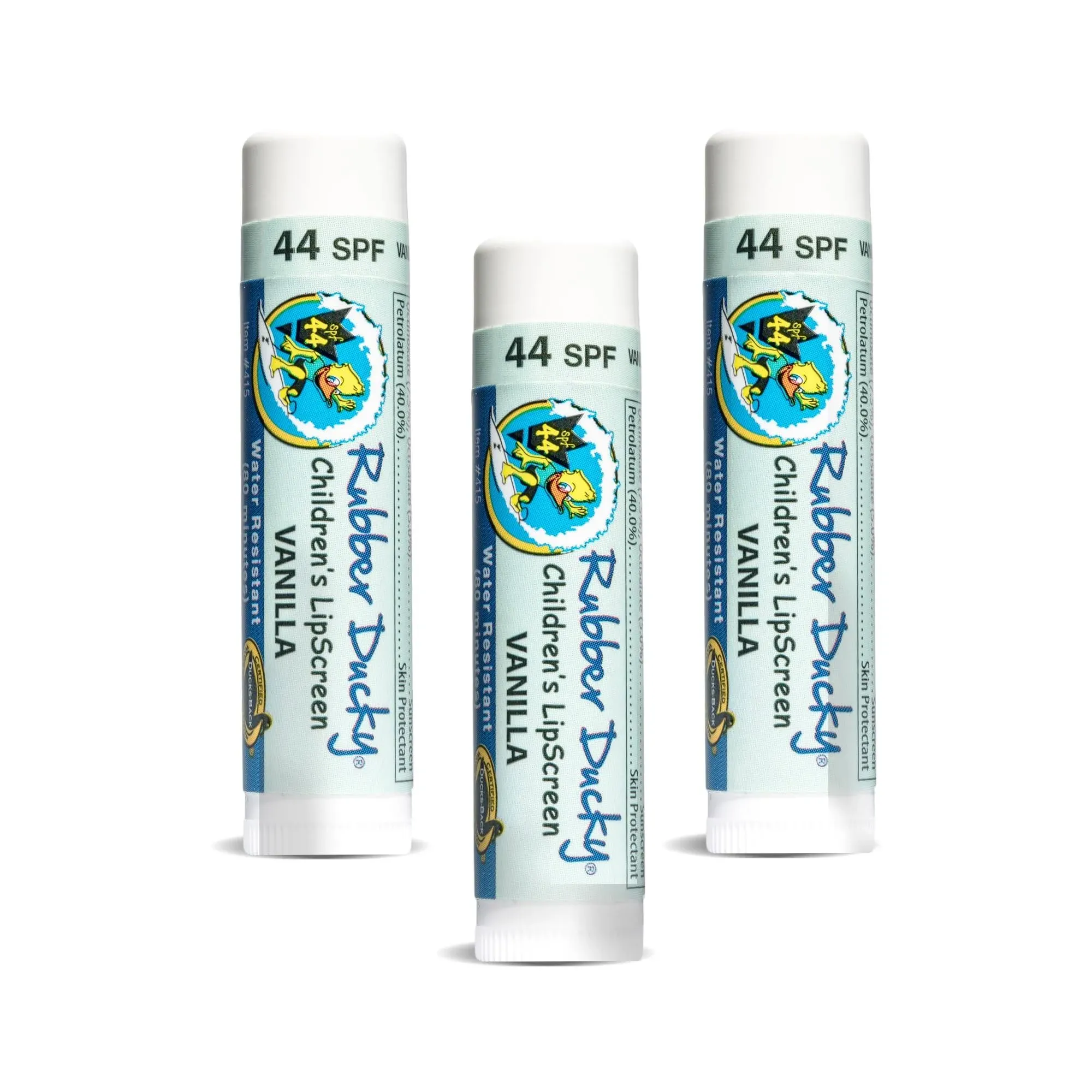 Children&#39;s SPF 44 Lip Balm Sunscreen, 3-Pack