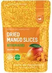 Dried Mango No Sugar Added, 16 oz. Dried Mangoes, Unsweetened Dried Mango Slices, Mango Dried No Sugar, All-Natural Dried Mangos, Dried Unsweetened