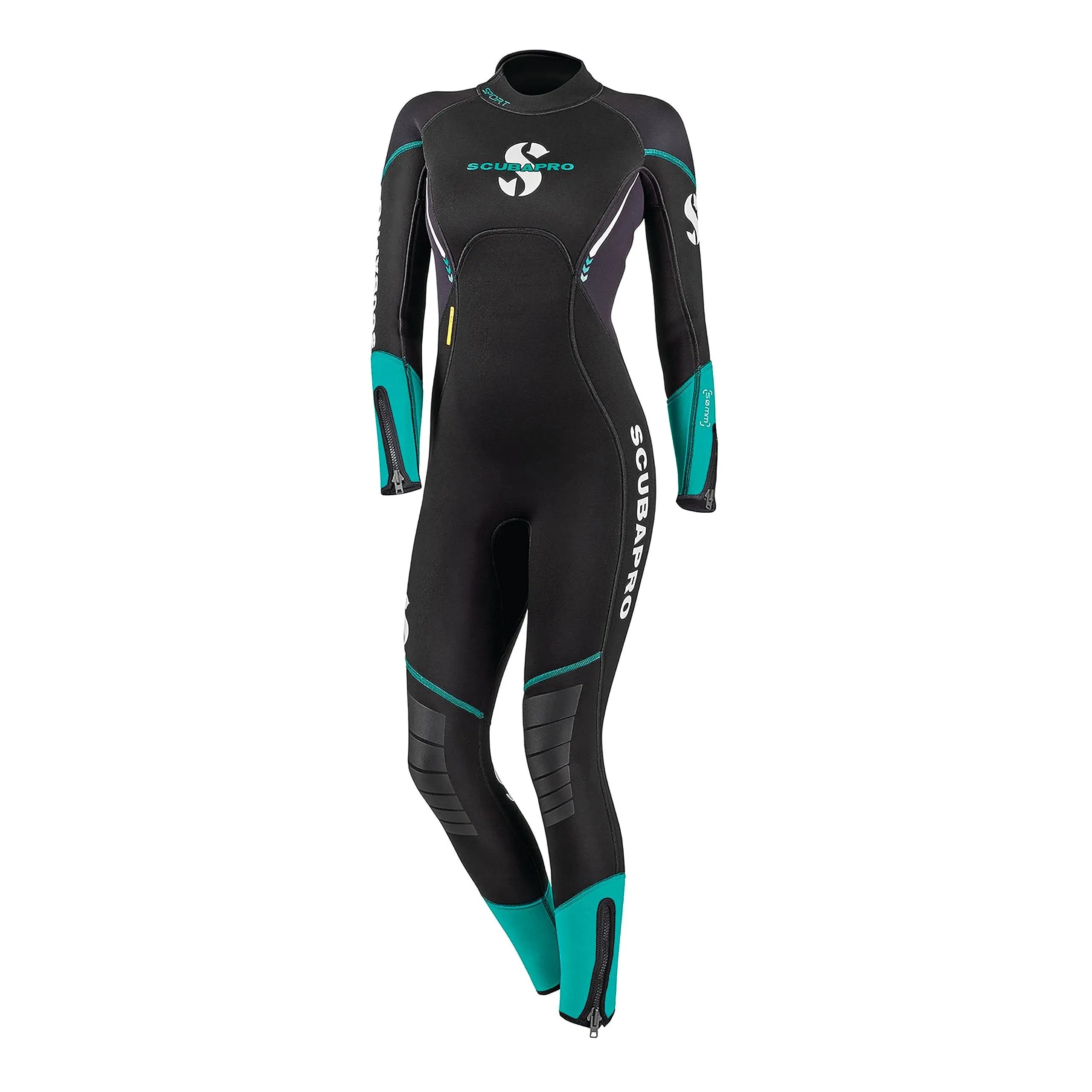 Scubapro Sport Steamer Women's 5mm Wetsuit Black/Caribbean Teal