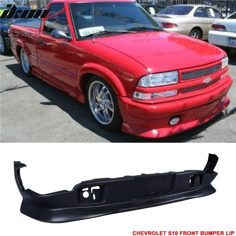 Fits 98-04 Chevy S10 GMC Extreme Xtreme Style Front Bumper Lip Spoiler Urethane ...