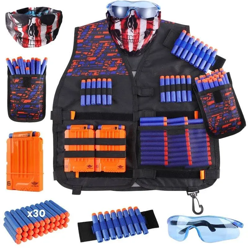 Kids Tactical Vest Kit for Nerf Guns N-Strike Elite Series