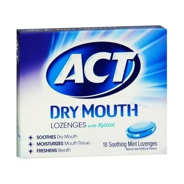 Act Dry Mouth Lozenges Mint