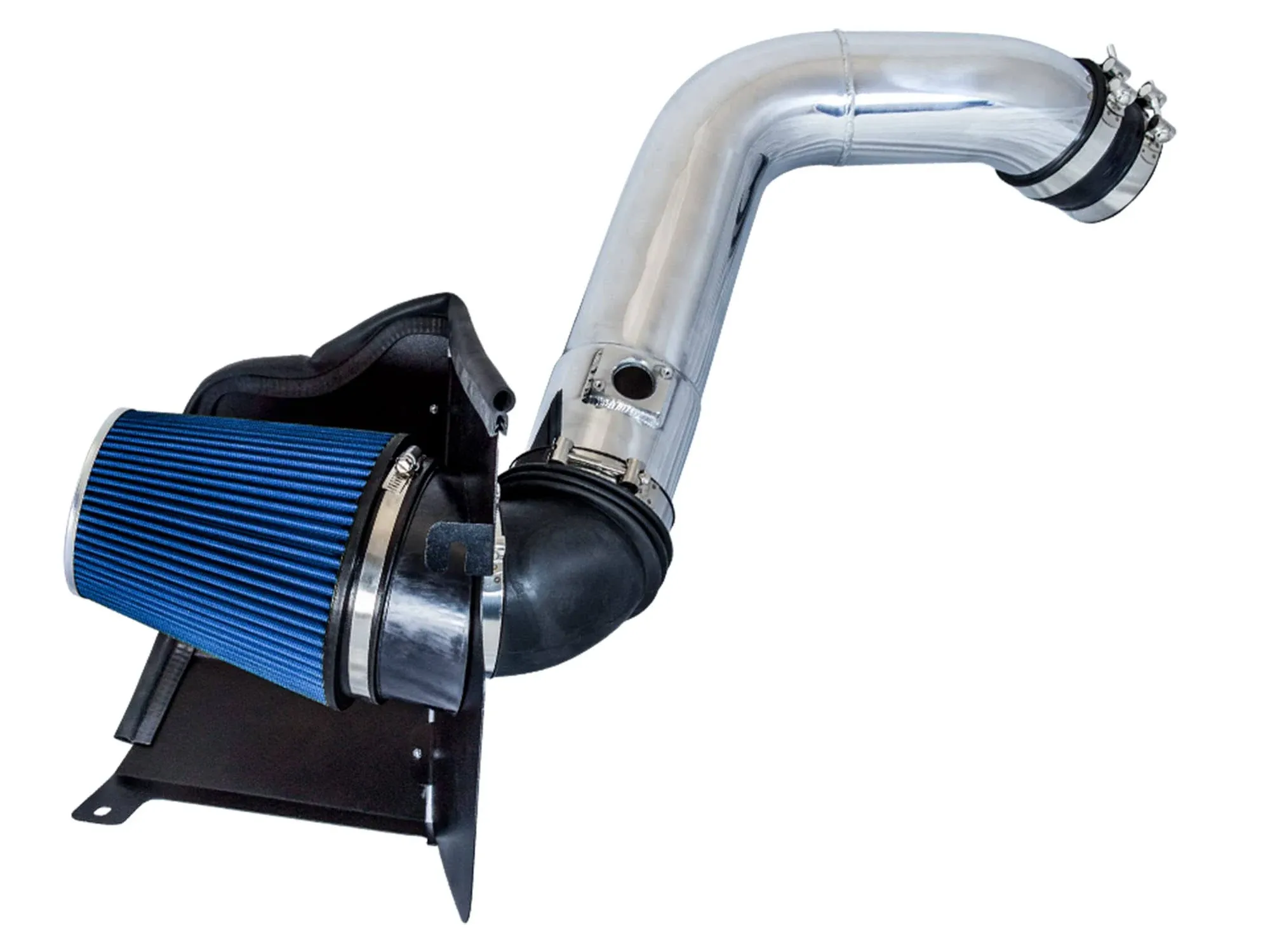 BCP BLUE 04-05 Silverado LLY 6.6L V8 Diesel Heat Shield Cold Air Intake Kit