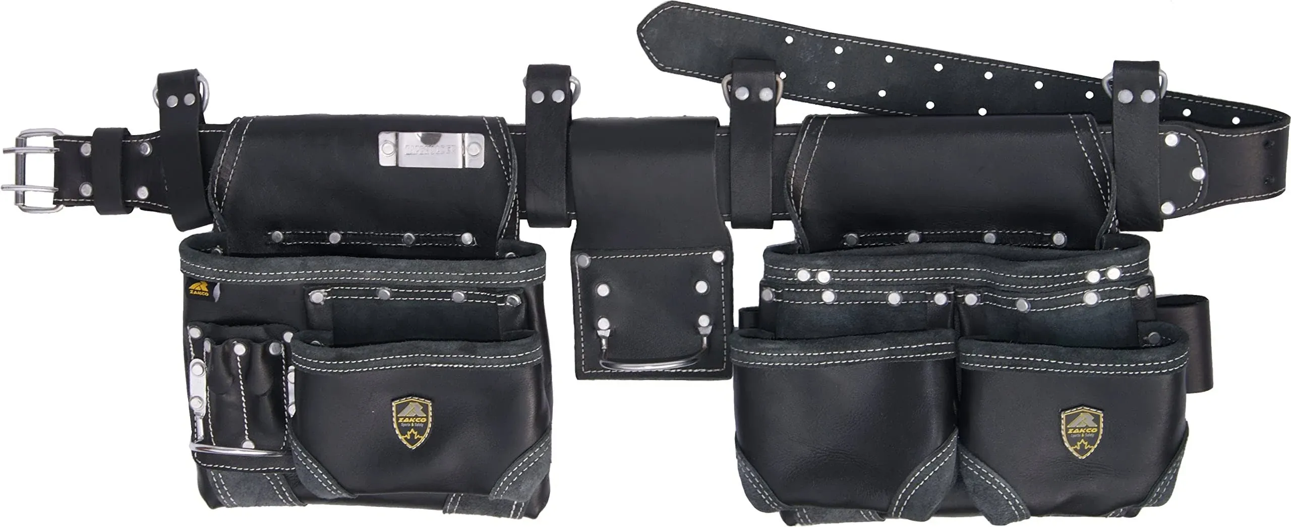 PRO-20  REAL LEATHER CARPENTERS TOOL BELT, TOOL POUCHES, LEATHER TOOL RIG