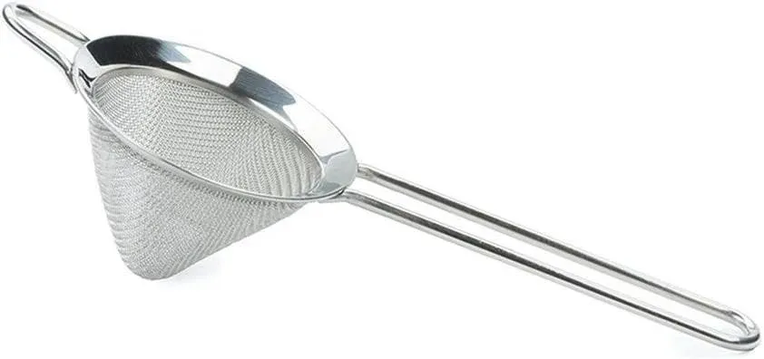 Cocktail Fine Strainer Stainless Steel Conical Mesh Strainer Professional Bar Too, Sliver