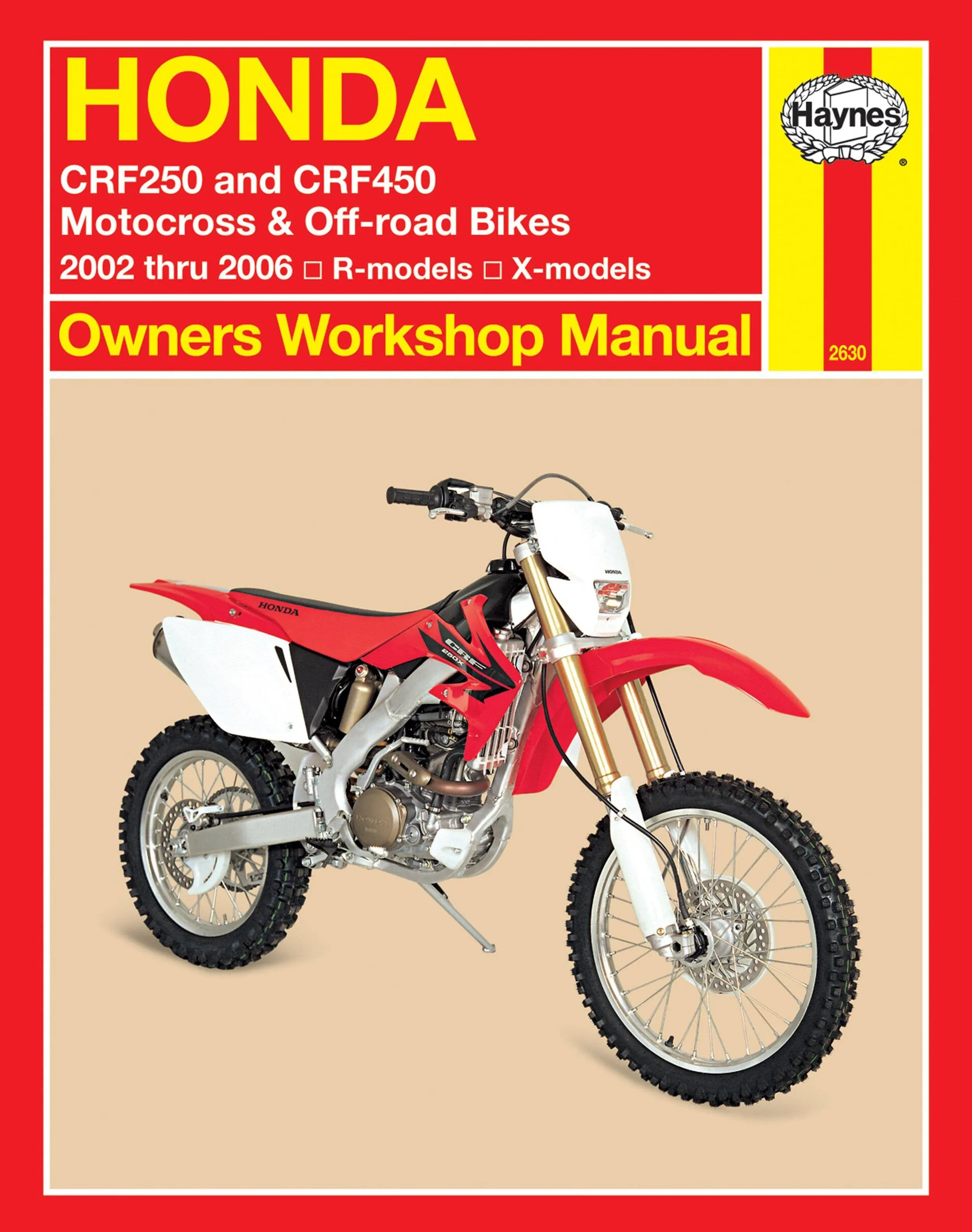 Haynes Repair Manual for Honda CRF250 and CRF450 (2002-2006)