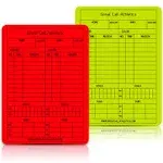 Great Call Athletics | Soccer Reusable Game Card Pro | Set of Yellow & Red | Waterproof Erasable Match Data Record | Fits Pocket | NFHS