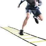 GHB Pro Agility Ladder Training Speed 12 Rung 1 PACK, Yellow 