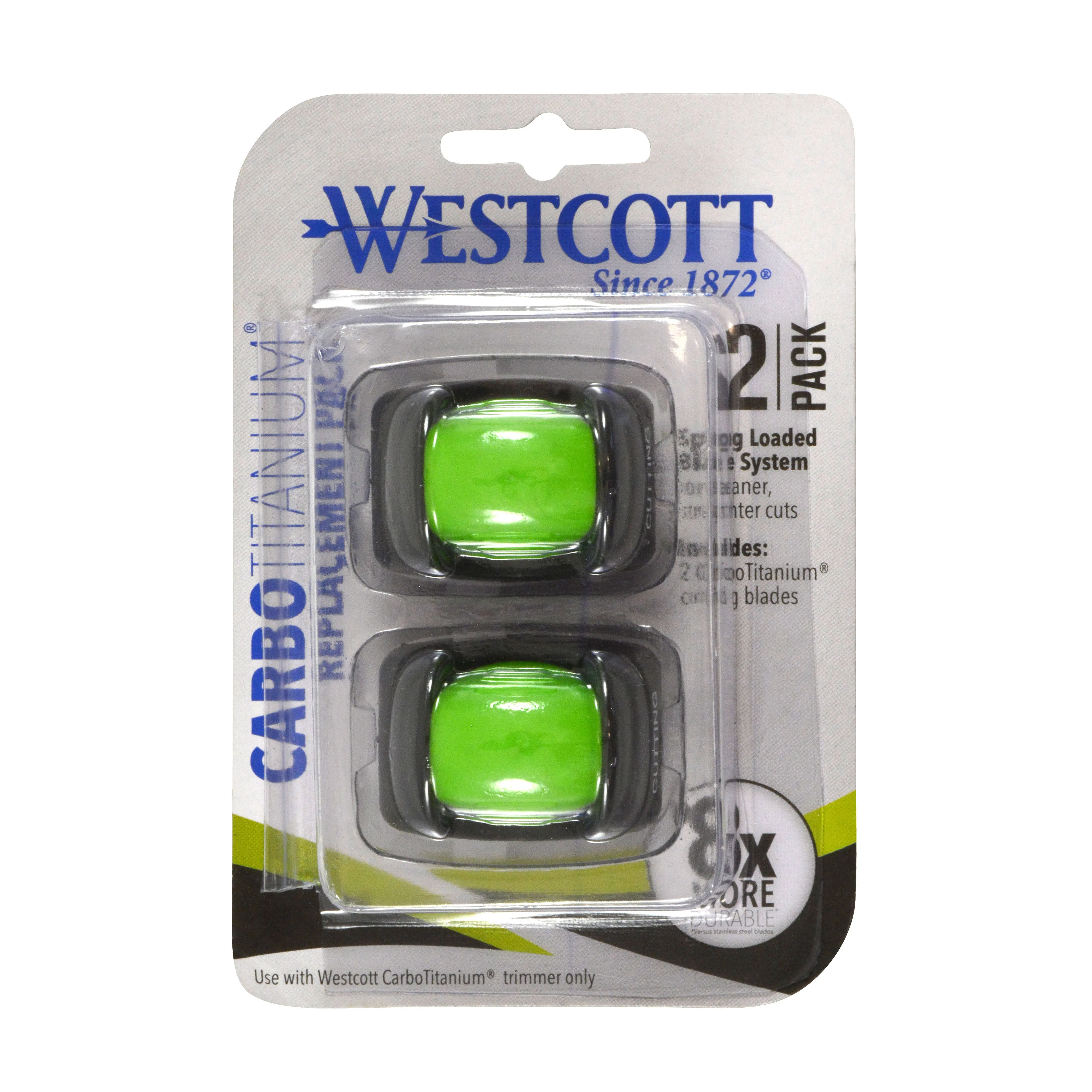 Westcott CarboTitanium Replacement Blades 2 Pack (16854)