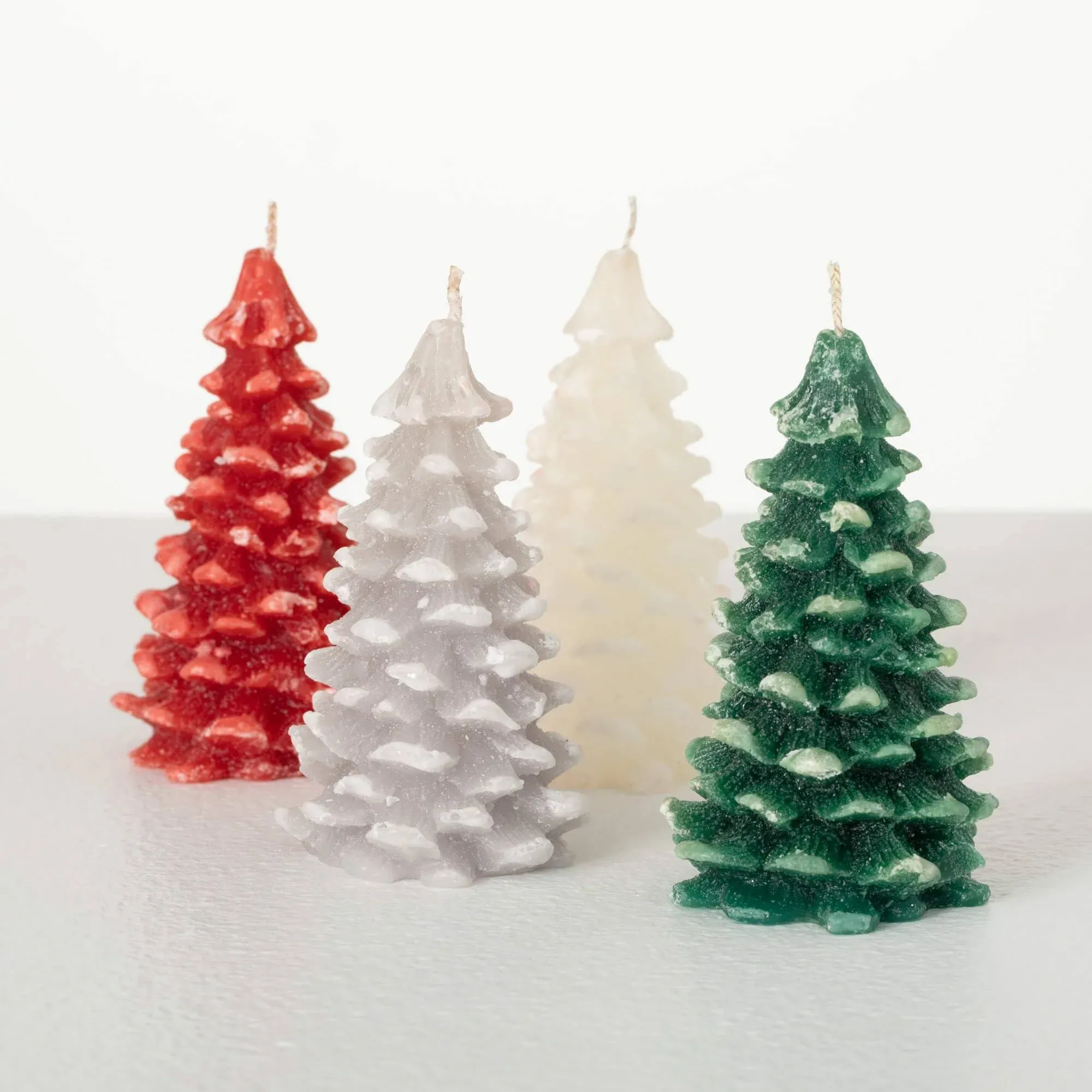 Vance Kitira Multicolored Pine Tree Candles (Set of 4)