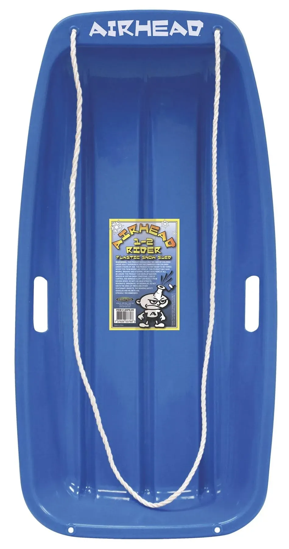 Kwik Tek Airhead Plastic Sled, Blue, 36"