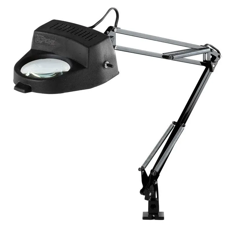 Electrix 7268 FL Magnifier Lamp, Fluorescent, Clamp-on Mounting, 3-Diopter, 33&#034;