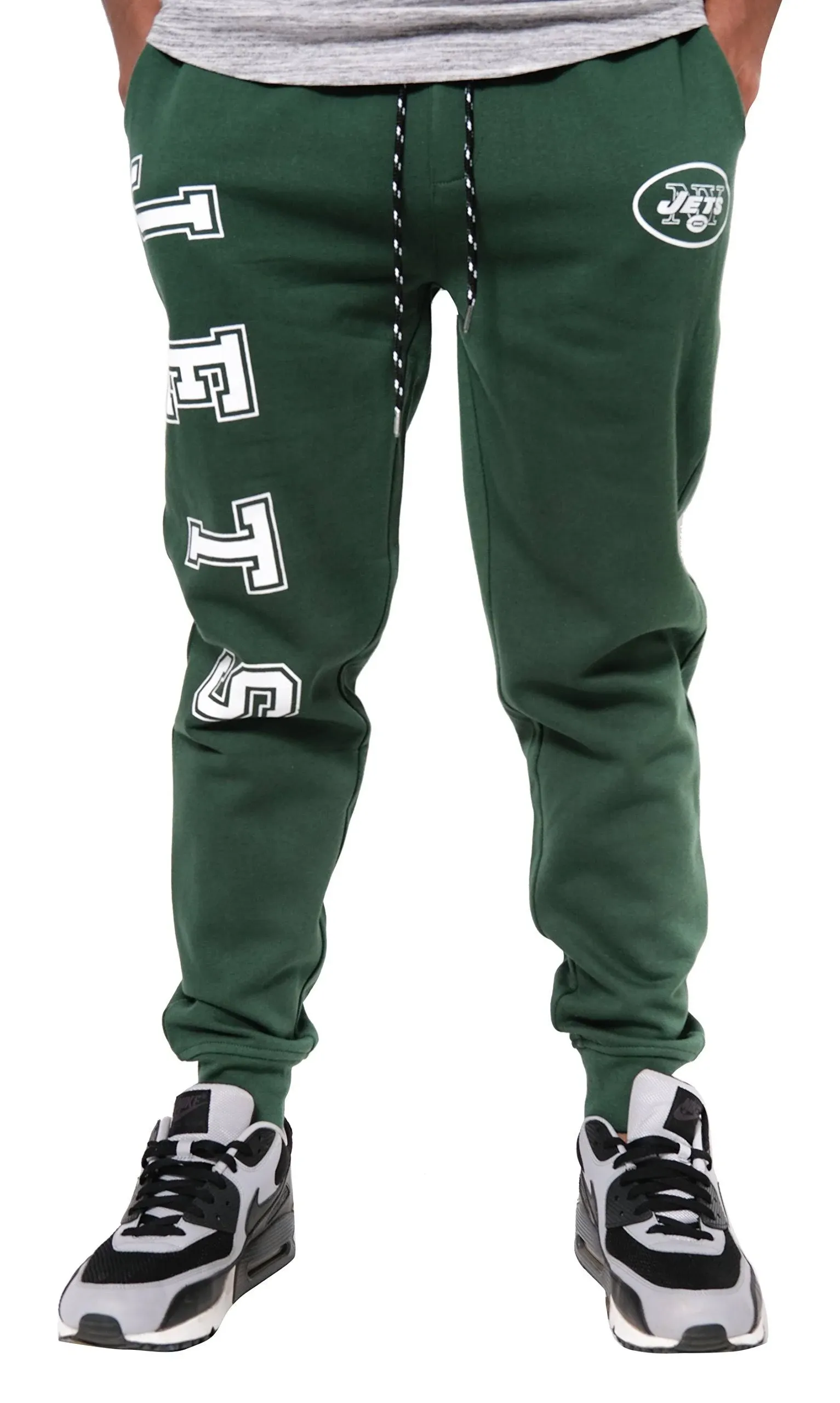 Icer Brands NFL Men's Jogger Pants Active Basic Fleece Sweatpants, Team Color