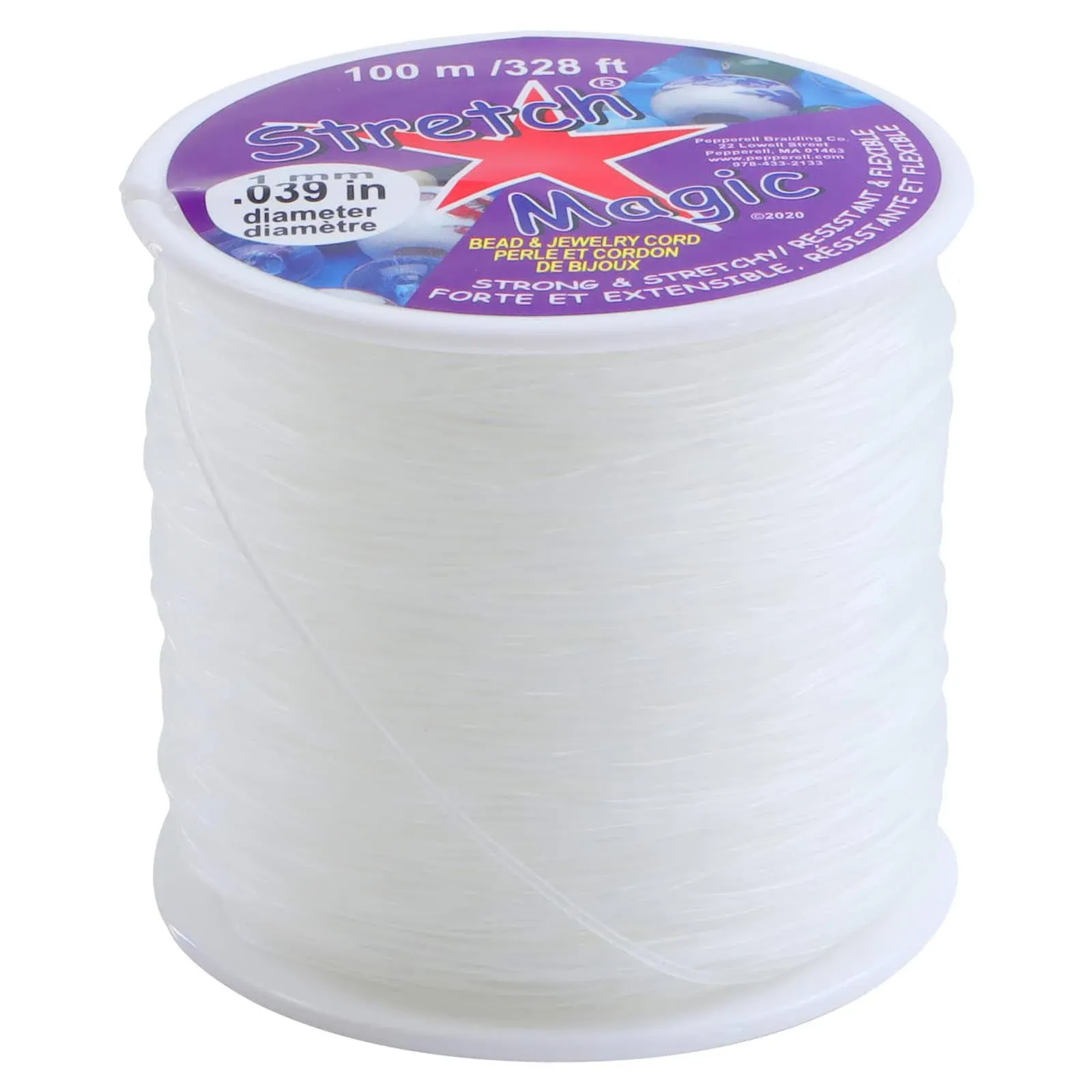 Stretch Magic Bead & Jewelry Cord 1mm 100 Meters/Pkg-Clear