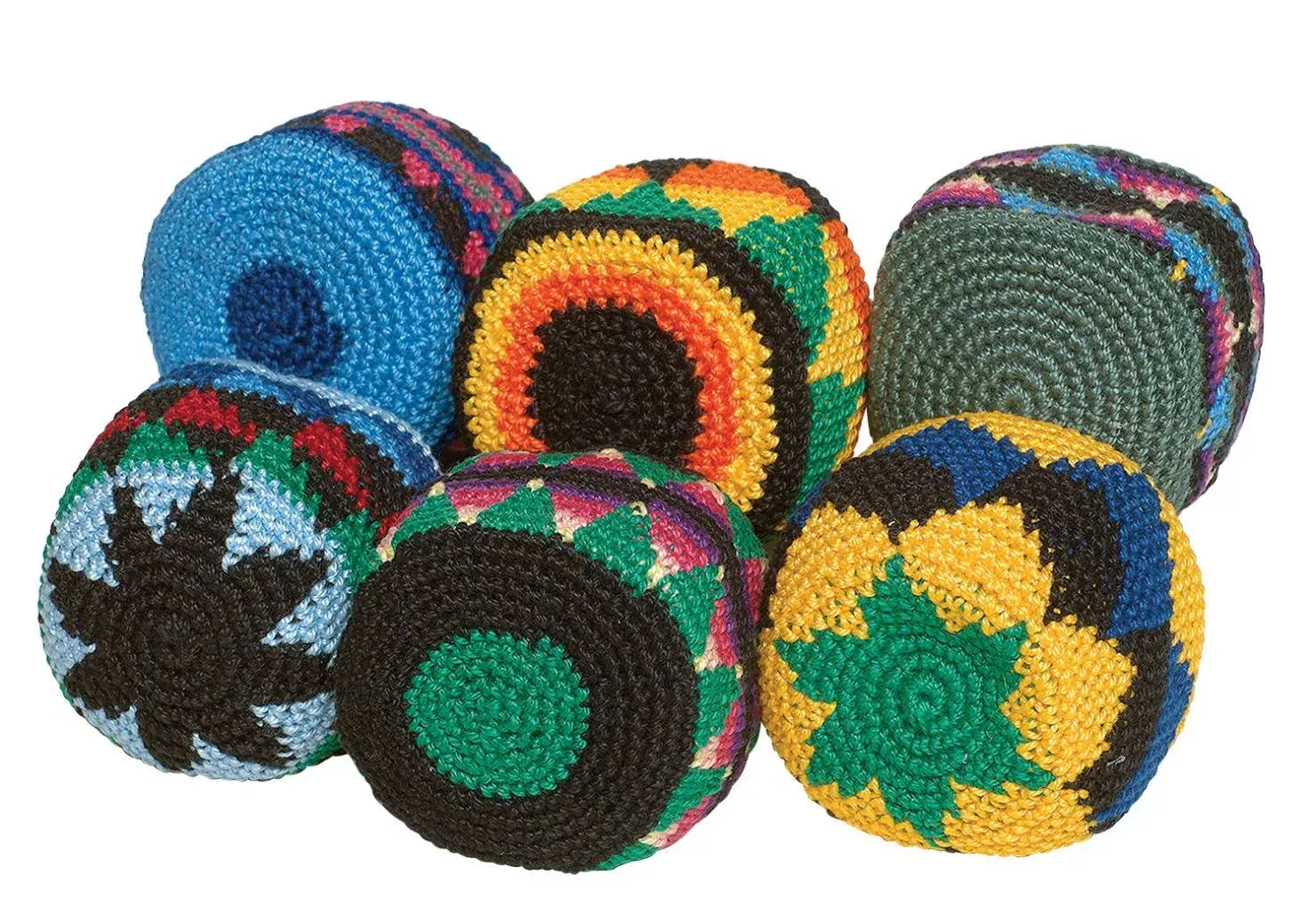 Peruvian Arts Hacky Sack Assorted Color Set of 6