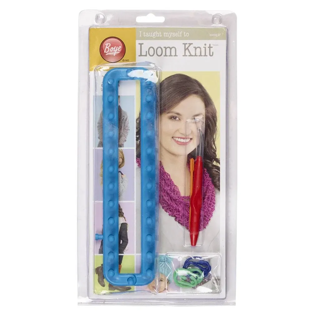 Boye Learn to Loom Knit Kit for Beginners, Makes 10 Projects, Multicolor pcs, Small