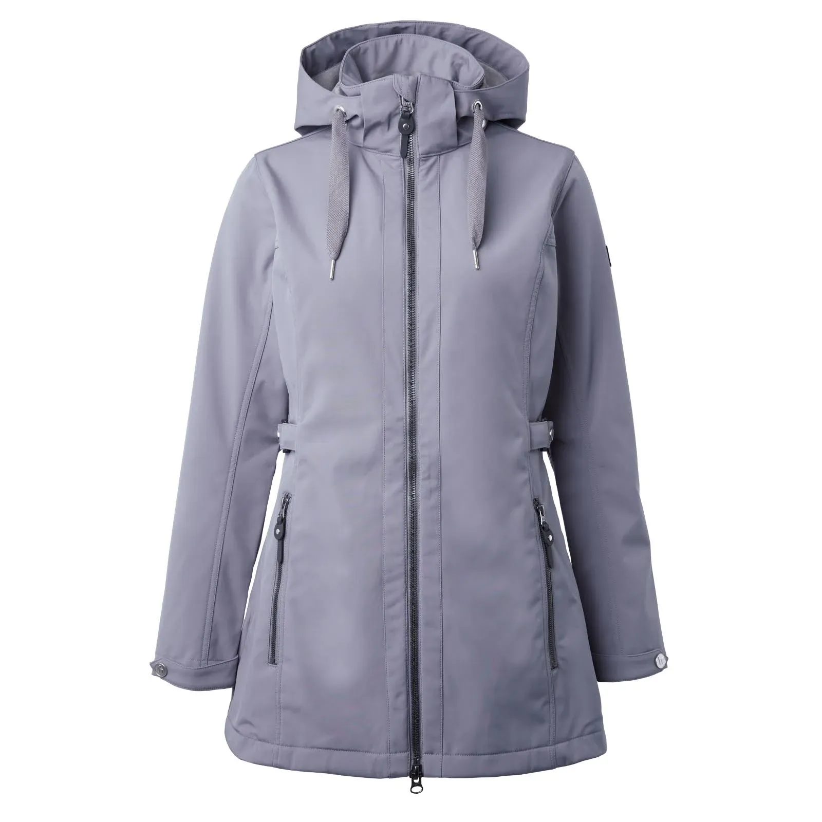 Horze Freya Womens Long Softshell Jacket - Steel Grey