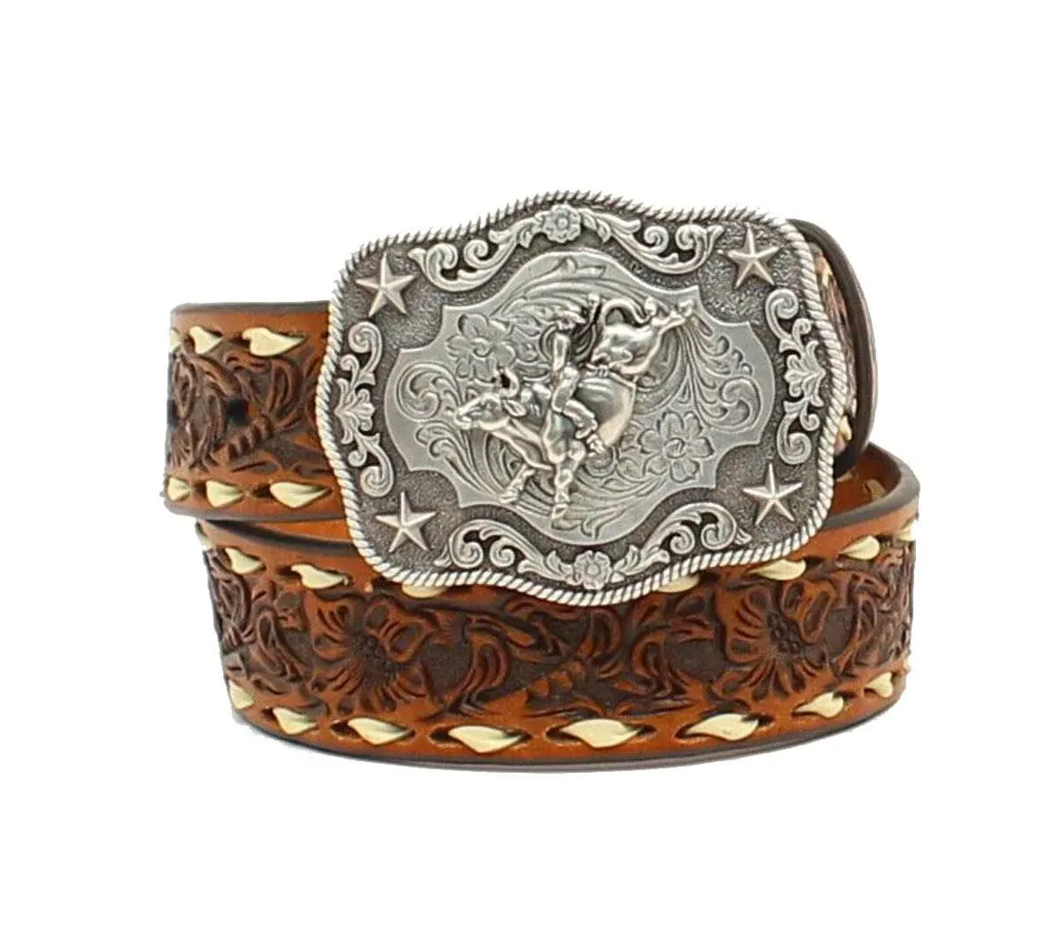 Nocona Floral Embossed Belt