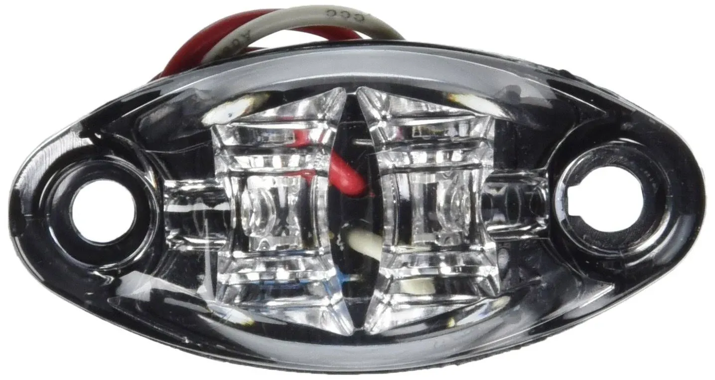 Diamond Group 52504 Clear/Red 2 Diode 2 Wire LED Marker Light