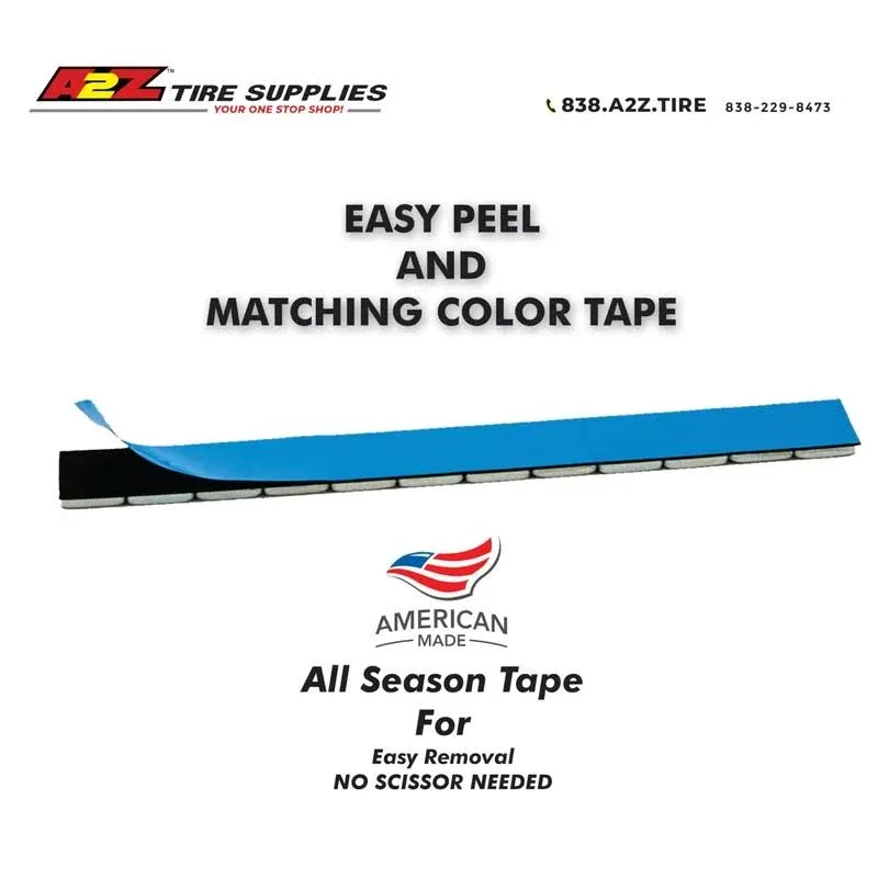 A2Z Tire Supplies 1oz, Grey, Adhesive Stick on Wheel Weights,EasyPeel Tape.Low ...