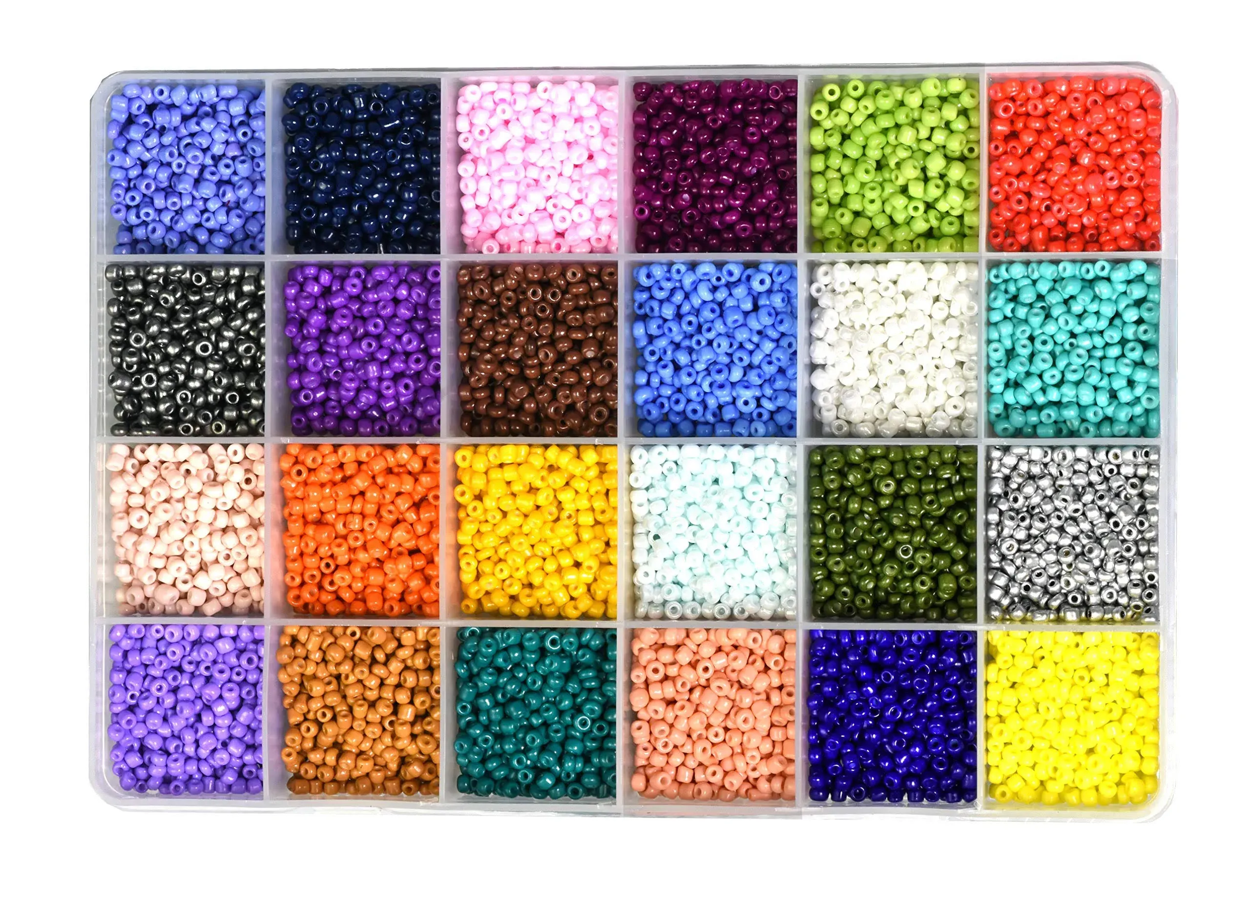 Mandala Crafts Glass Seed Beads for Jewelry Making Mini Glass Beads for Bracelets Waist Beads