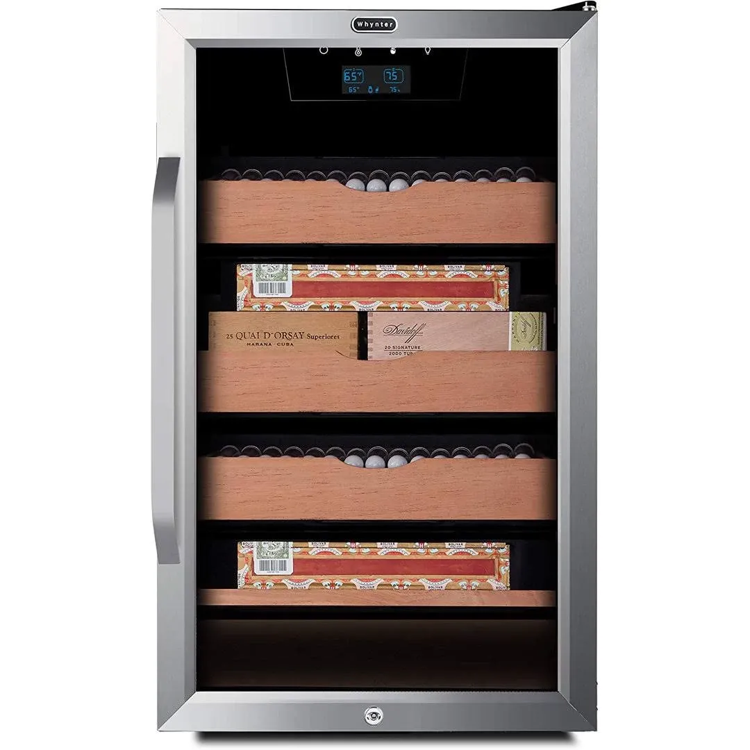 Whynter CHC-421HC 4.2 Cu Ft Cigar Cabinet Cooler Humidor With Built-in Heating ...