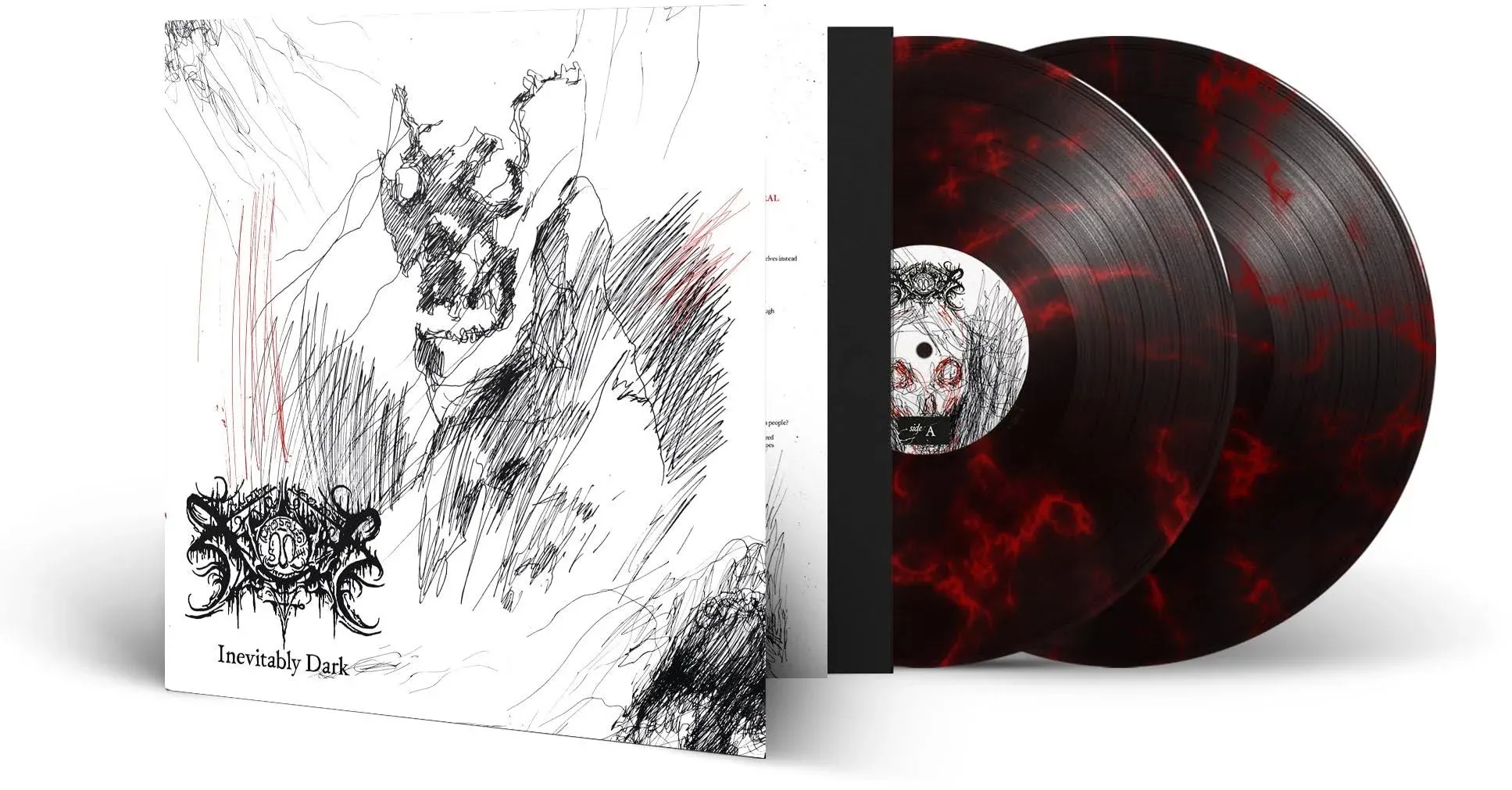 Xasthur - Inevitably Dark (Red/ Black Marble Vinyl)