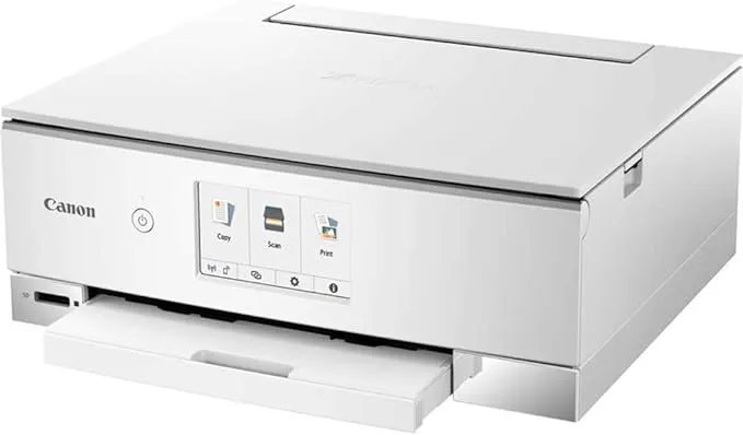 Canon PIXMA TS8220 White Wireless Inkjet All-In-One Printer