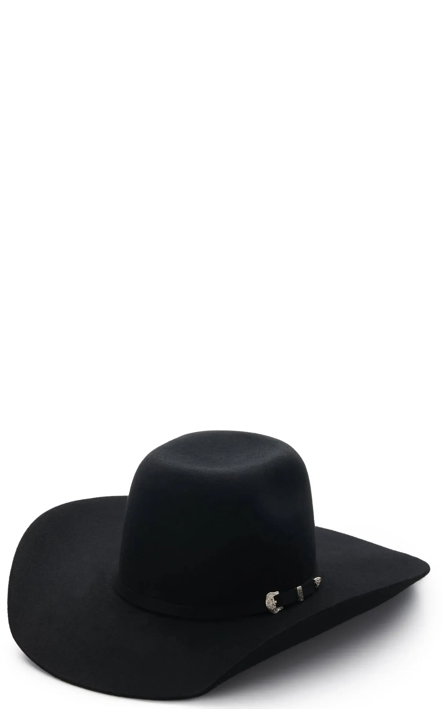 Ariat Youth Wool Punchy Black Felt Cowboy Hat