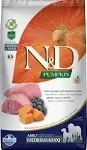 Farmina N&D Pumpkin Lamb & Blueberry Medium & Maxi Adult Dry Dog Food 5.5 lbs