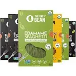 The Only Bean Organic Edamame Soy Black Bean Spaghetti and Fettuccine Gluten Free Pasta 8oz (Variety 6 Pack)