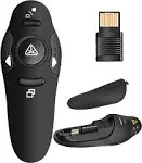 Power Point Clicker USB Wireless 2.4 GHz Remote Control Presentation with Laser Pointer for Windows & MAC