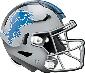 NFL Detroit Lions Unisex Detroit Lions Authentic Helmet, Team Color, 12 inch, Wall Hanging