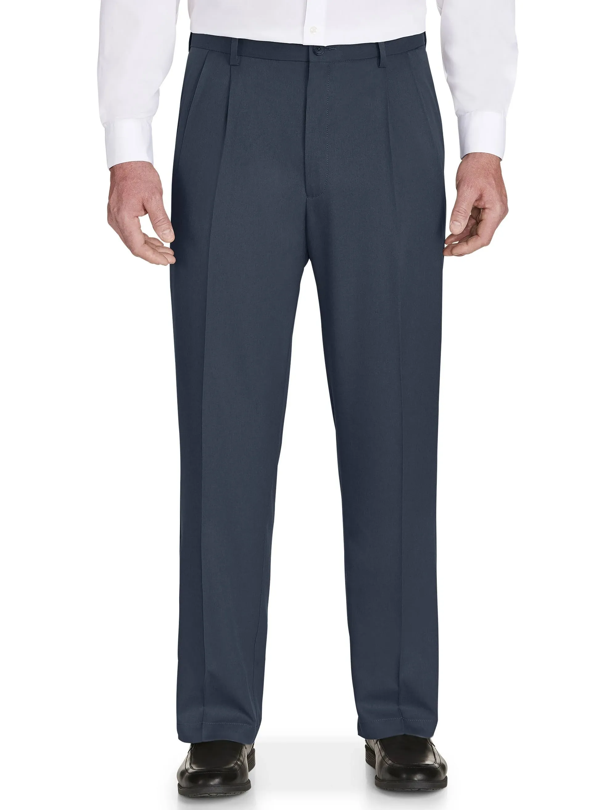 Haggar Men's Big & Tall Cool 18 Pro Classic Fit Heather Pants