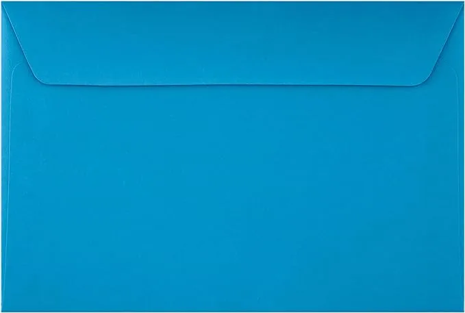 LUXPaper 6 x 9 Booklet Envelopes | Pool Blue | 80lb. Text | 50 Qty