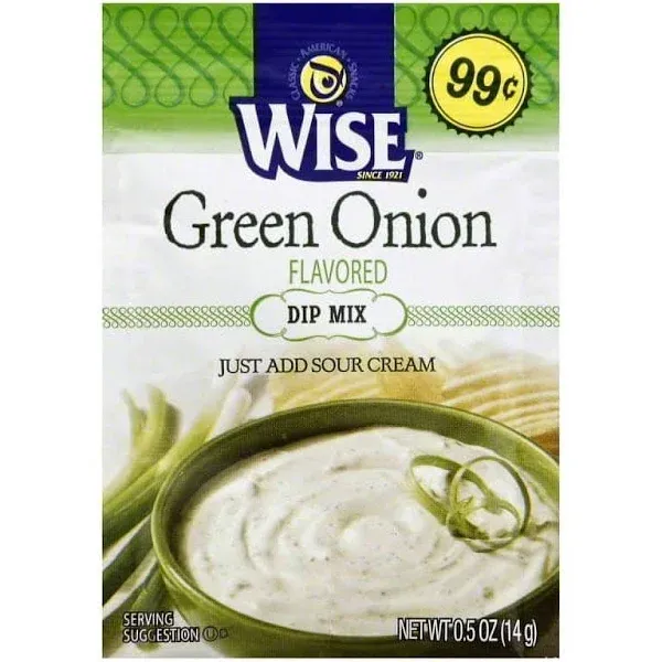 Wise Dip Mix Green Onion Flavored 0.5 Ounces