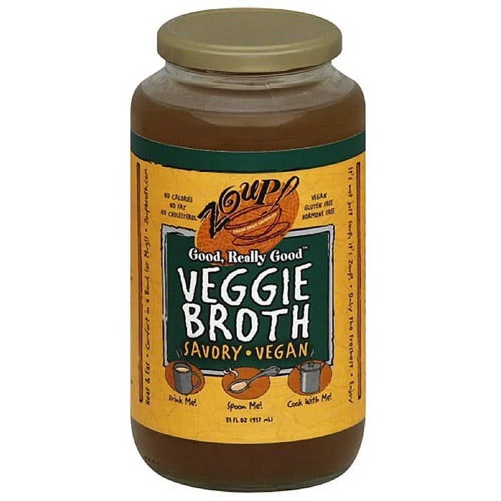 Zoup! Good, Really Good - Veggie Broth Savory Vegan - Case of 6 - 31 fl oz.