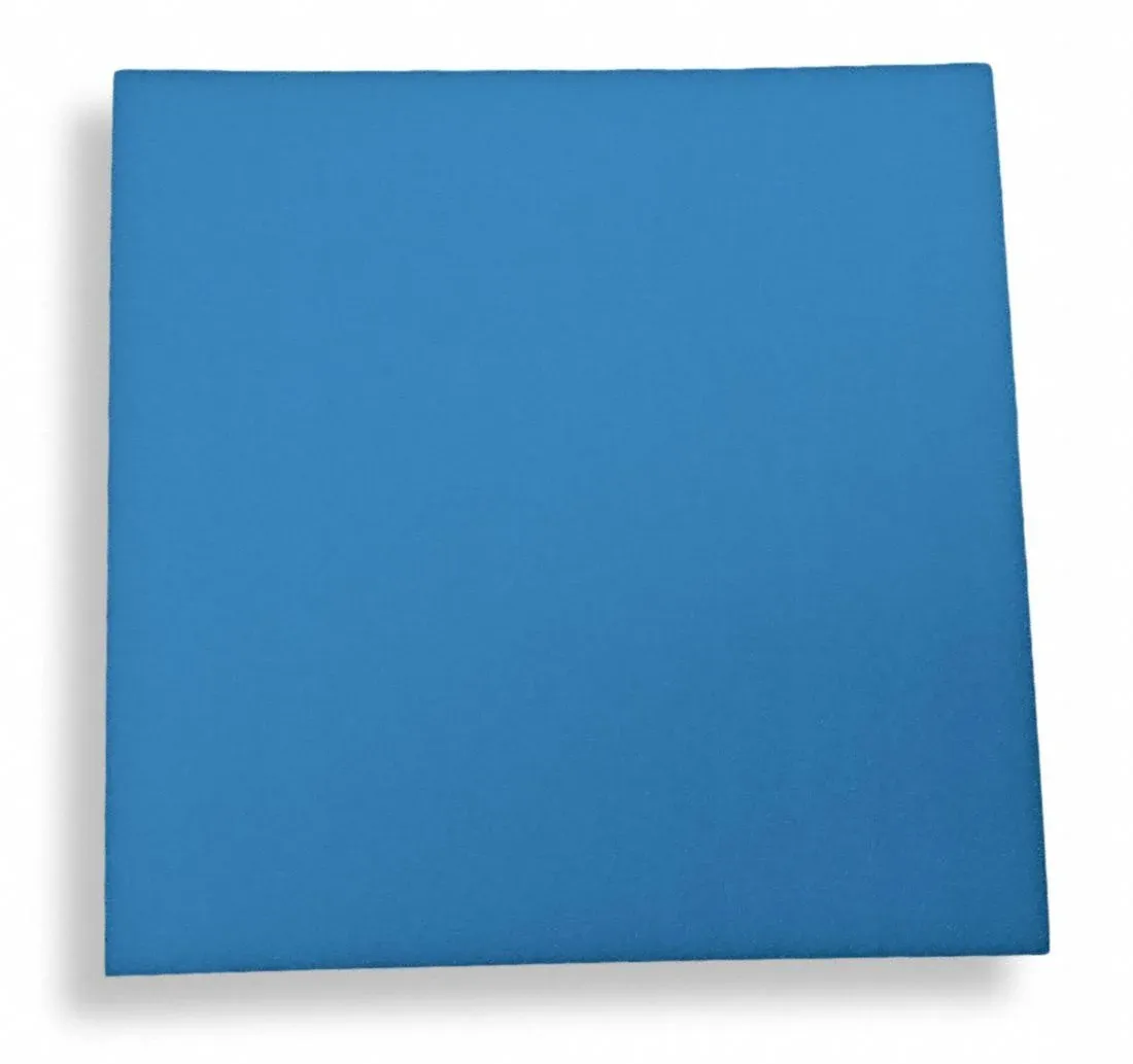 Polyethylene Sheet: Std, 24 in x 4 ft, 3/4 in Thick, Blue, Closed Cell, 1-Sided Adhesive, Smooth