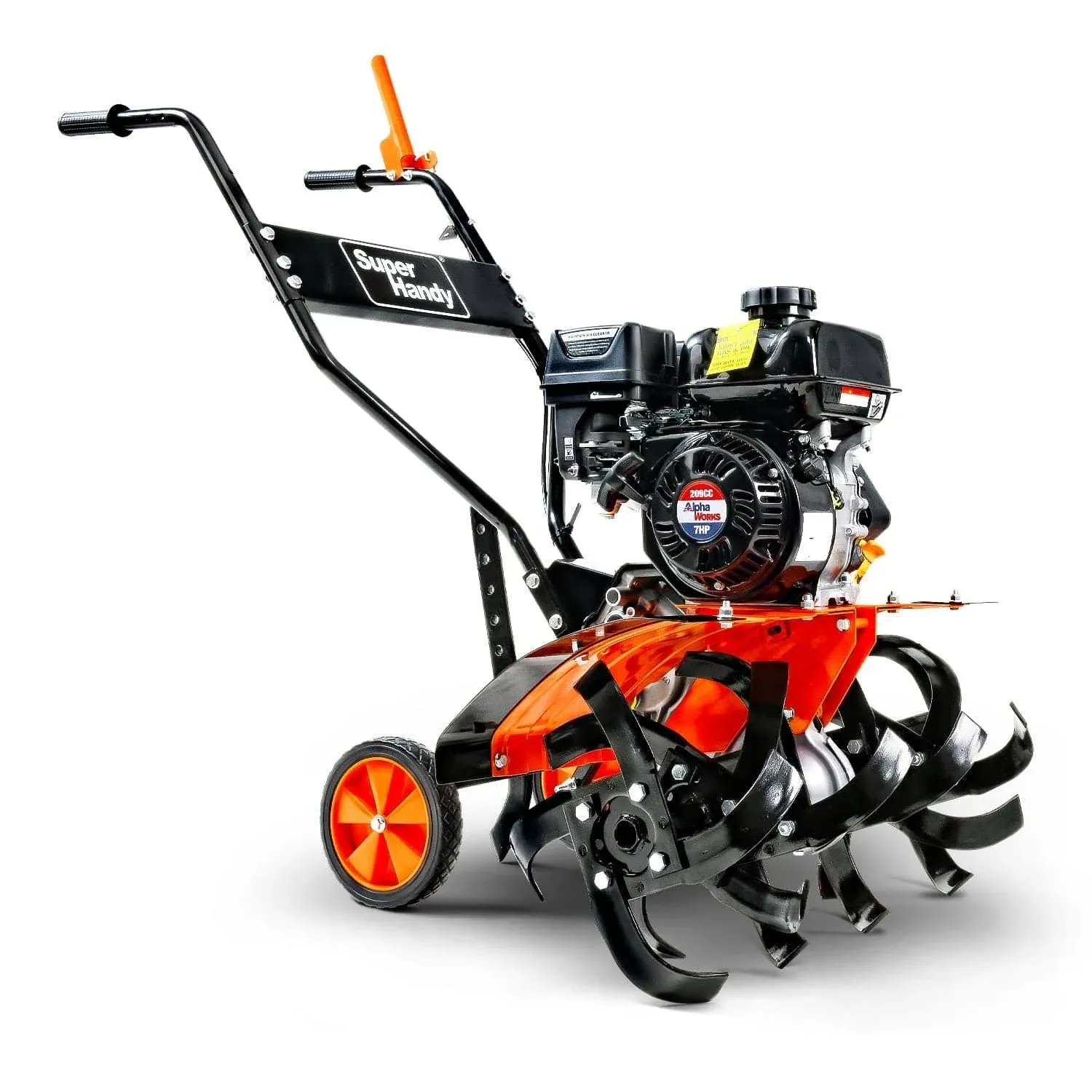 SuperHandy Super Duty 7HP 209cc 4 Stroke Gas Motor RotoTiller Cultivator