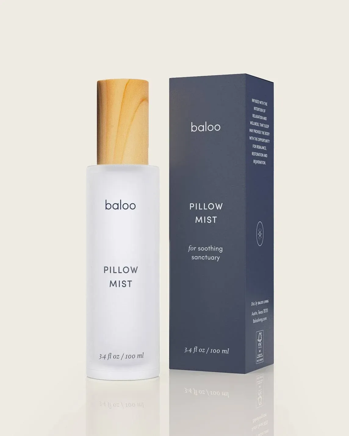 Baloo Pillow Mist | Natural & Calming Sleep Spray with Lavender, Chamomile & Lemon Essential Oils | for Pillows, Linen & Bedding | Relaxing Aromatherapy for Sleep | 100ml