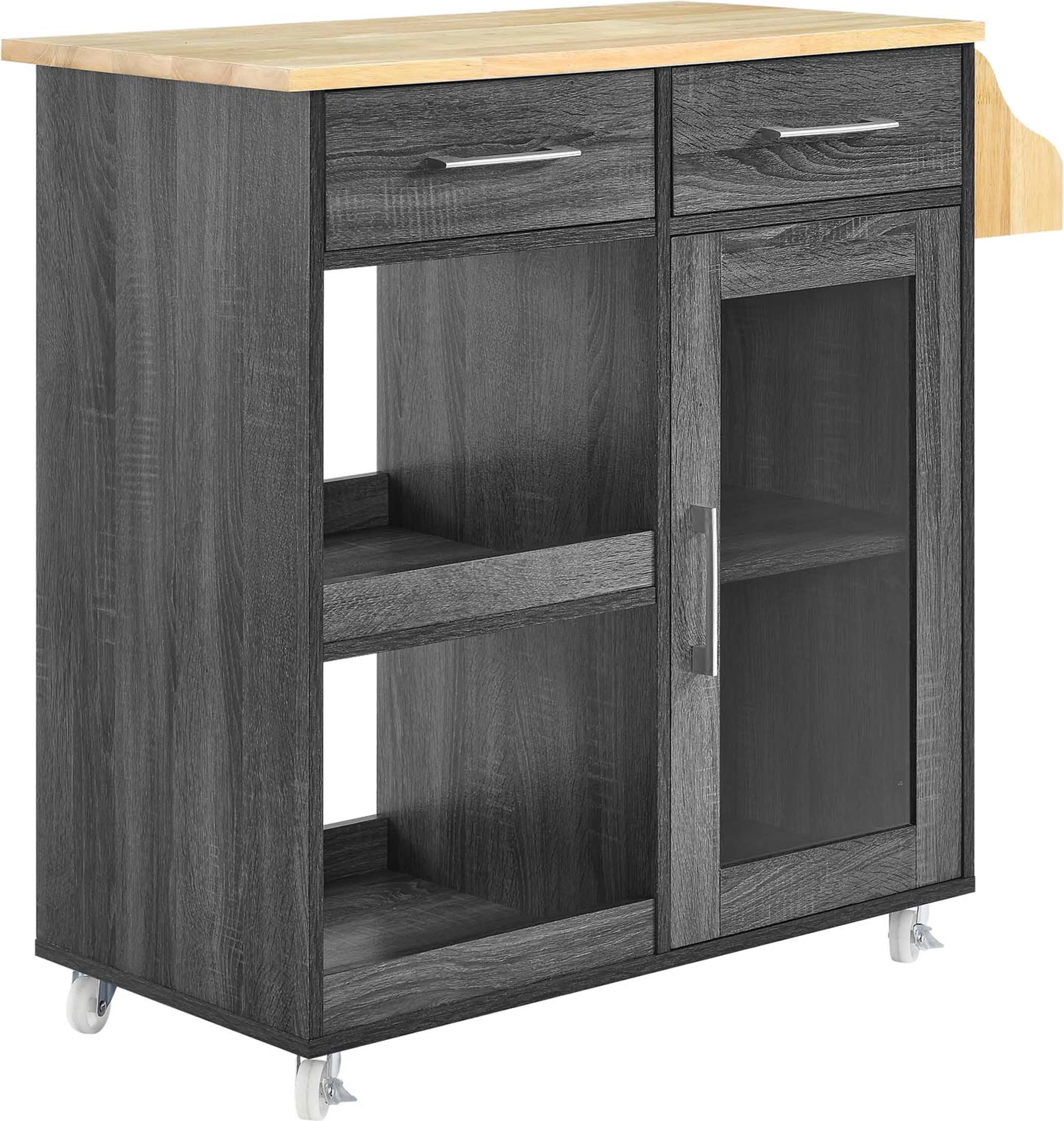 Modway Culinary Kitchen Cart With Spice Rack