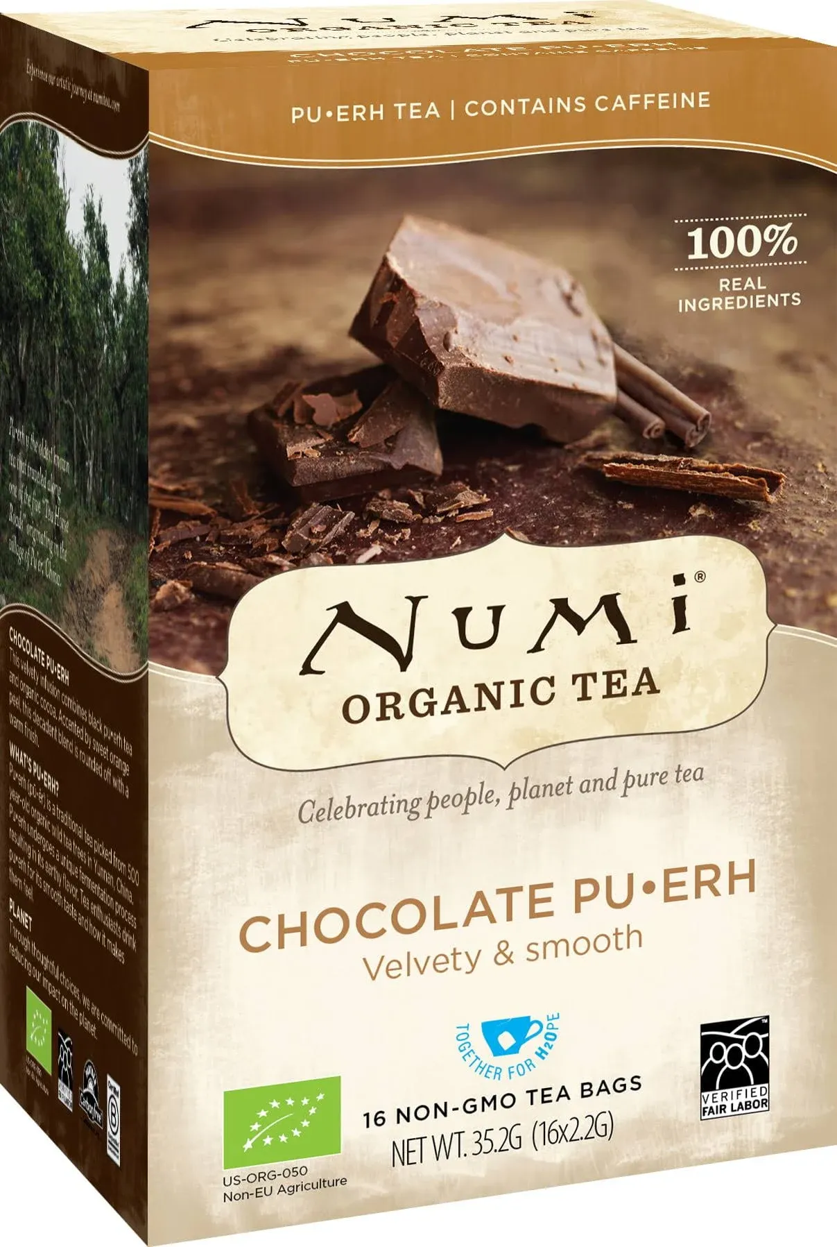 Organic Tea Chocolate Puerh, 16 Count Box of Tea Bags (Pack of 3)Â