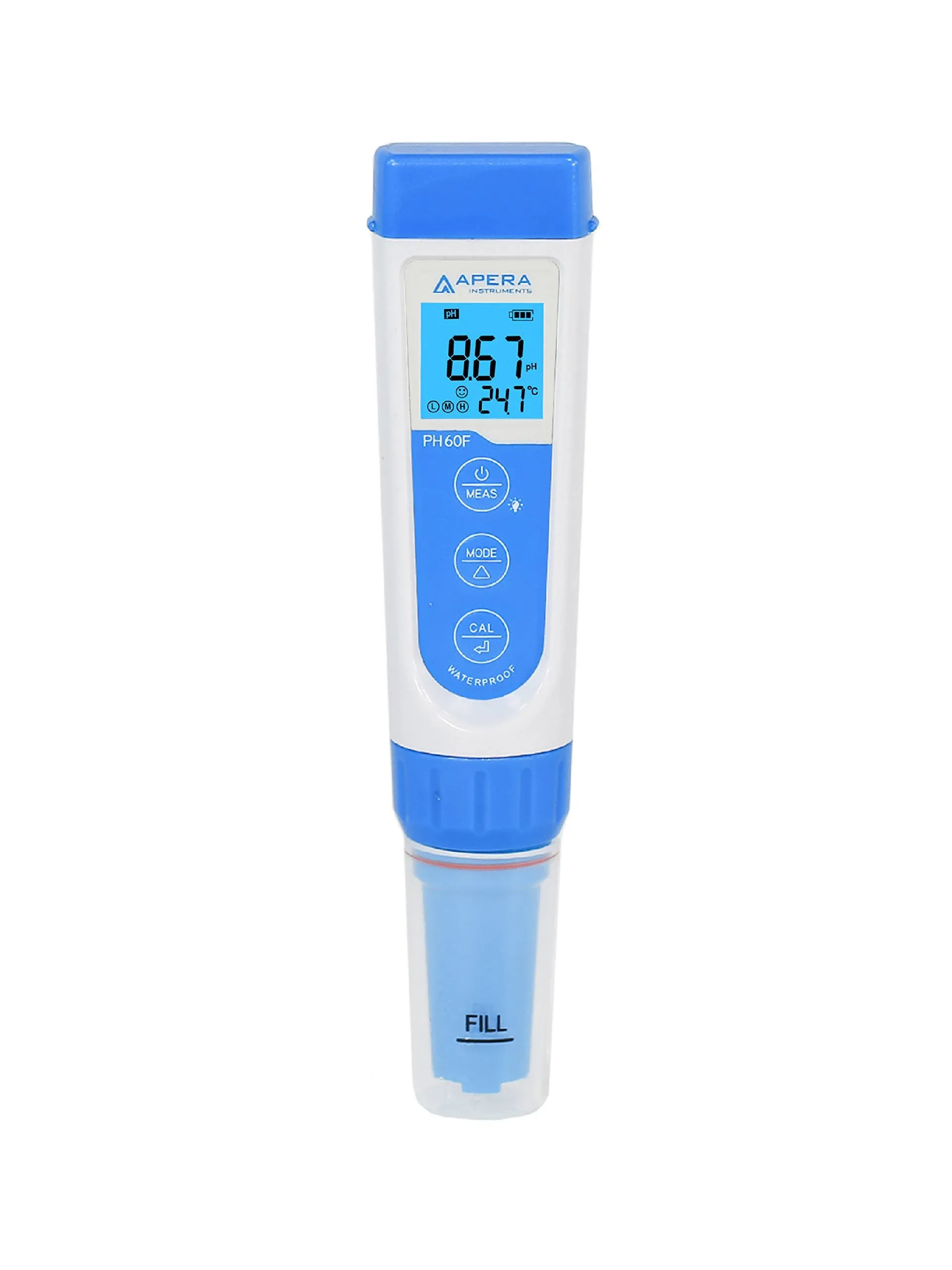 AI311 Premium Series PH60 Waterproof Ph Pocket Tester Kit, Replaceable Probe, ±0