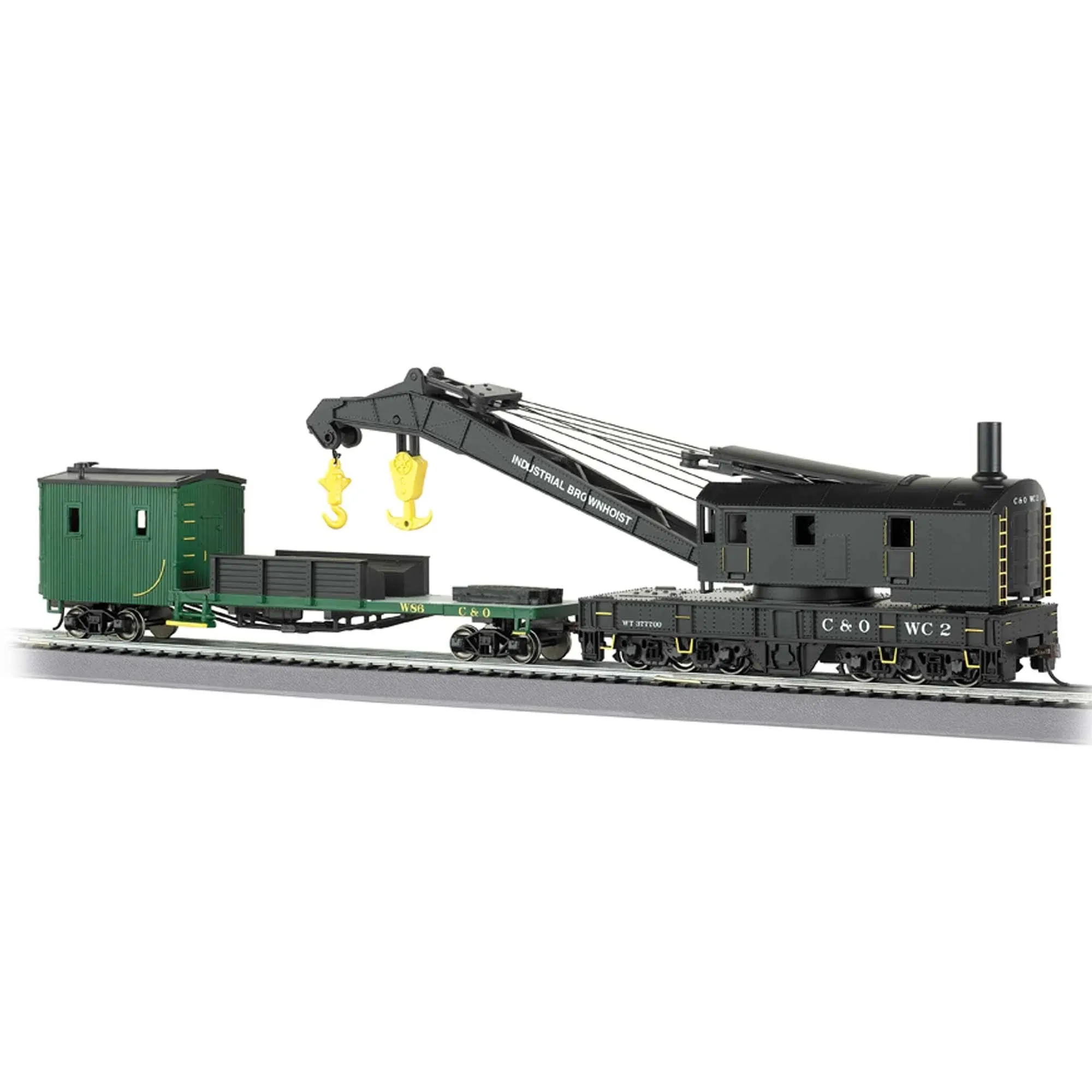 Bachmann HO 250t Crane & Boom Car C&O