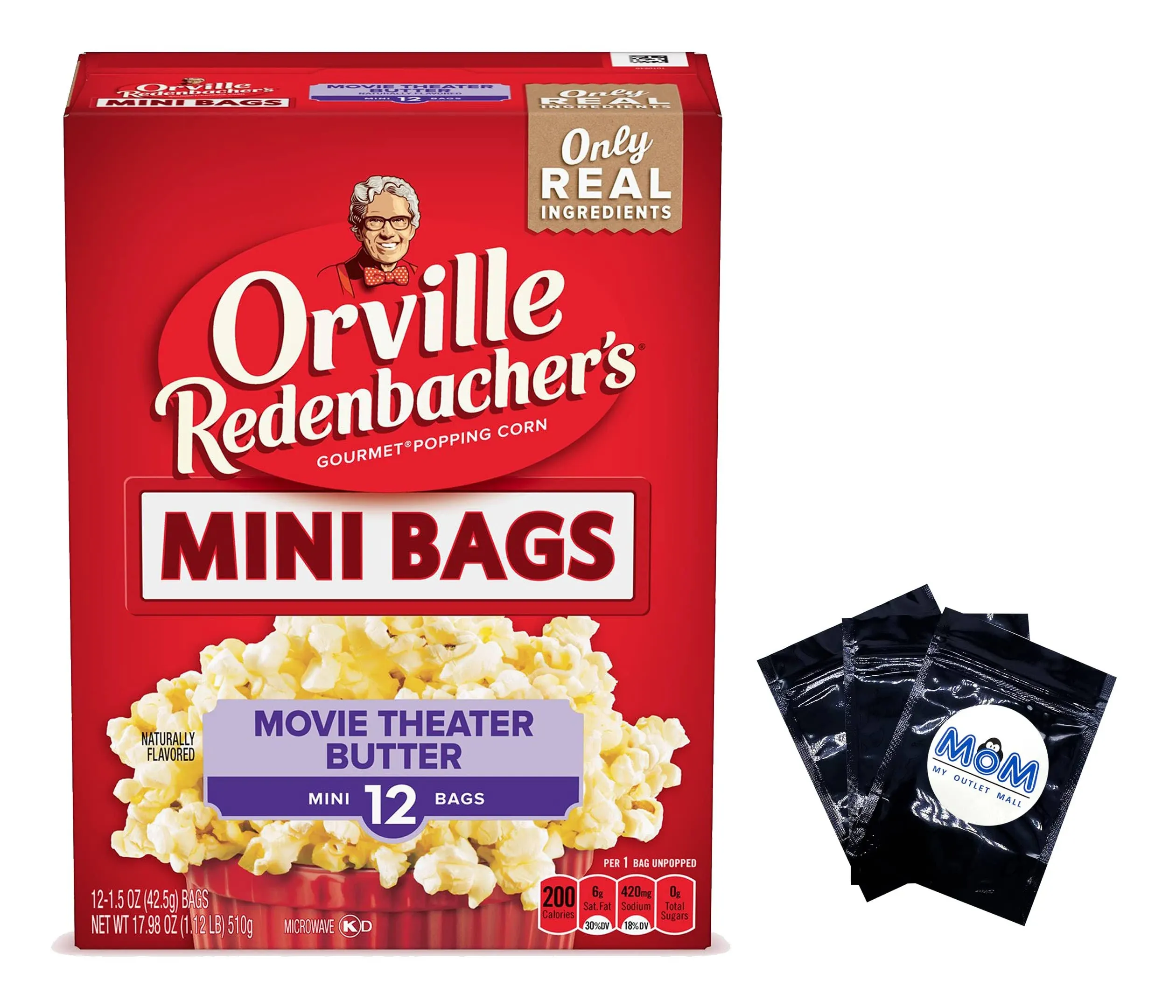 Microwave Popcorn Mini Bags Bundle Includes Orville Redenbacher Movie Theater ...