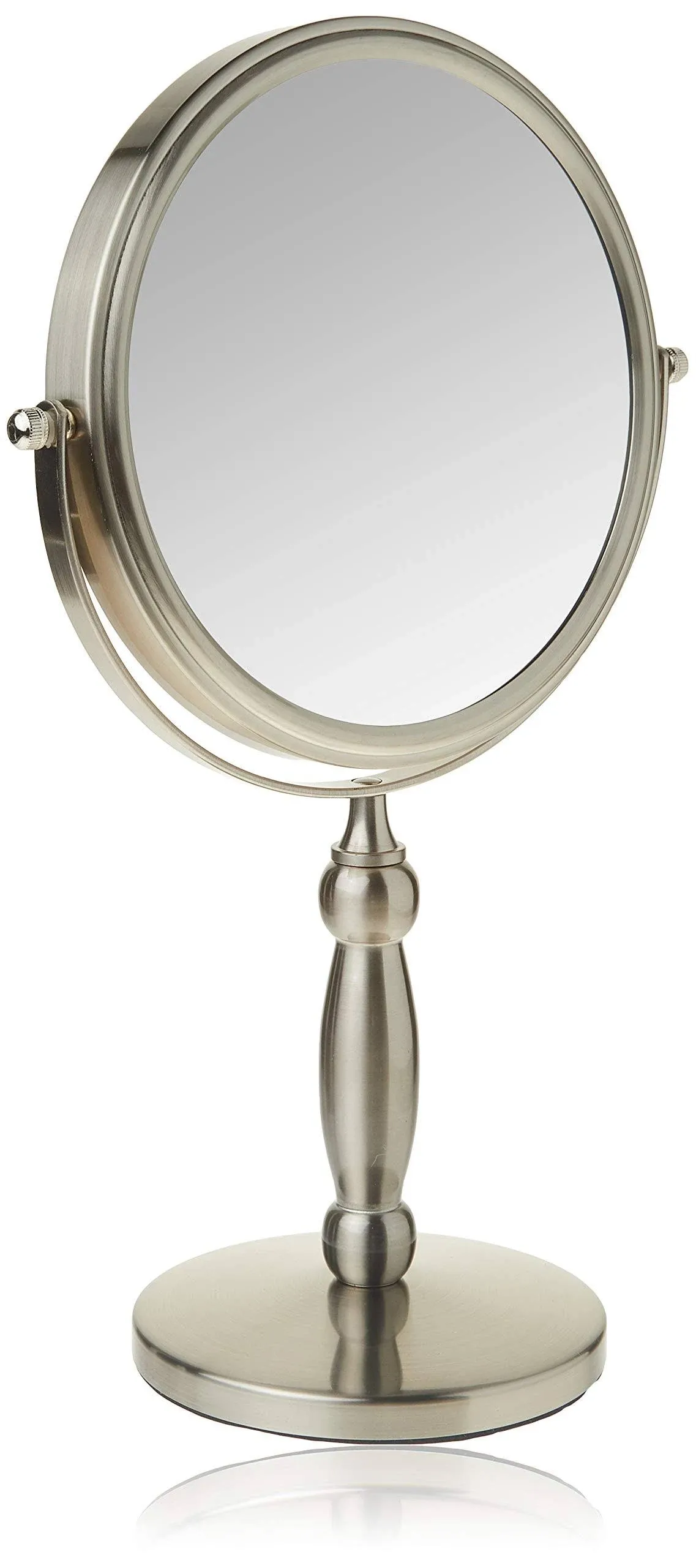 Floxite 15x-1x Brushed Nickel Vanity Mirror