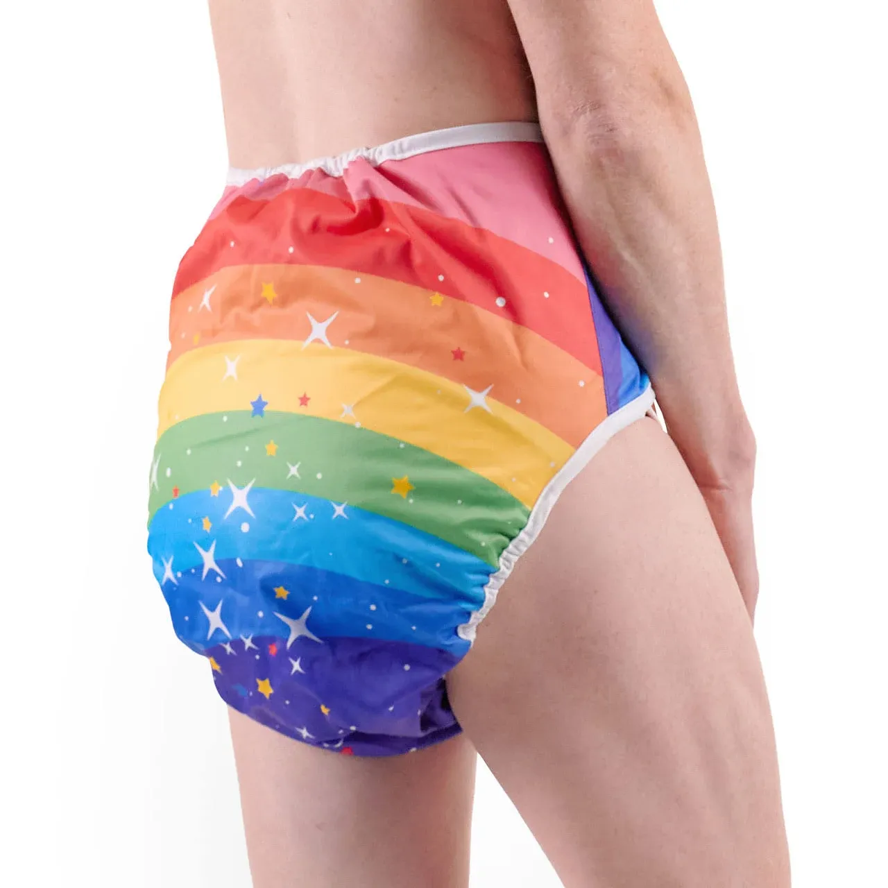 Rearz Rainbow Star Adult Diaper Wrap / Cover 