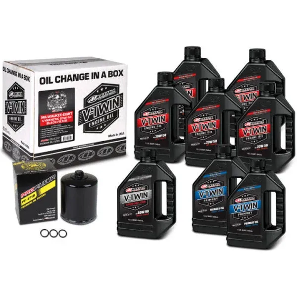 Maxima 90-129018PB M-Eight Oil Change Kit - Black