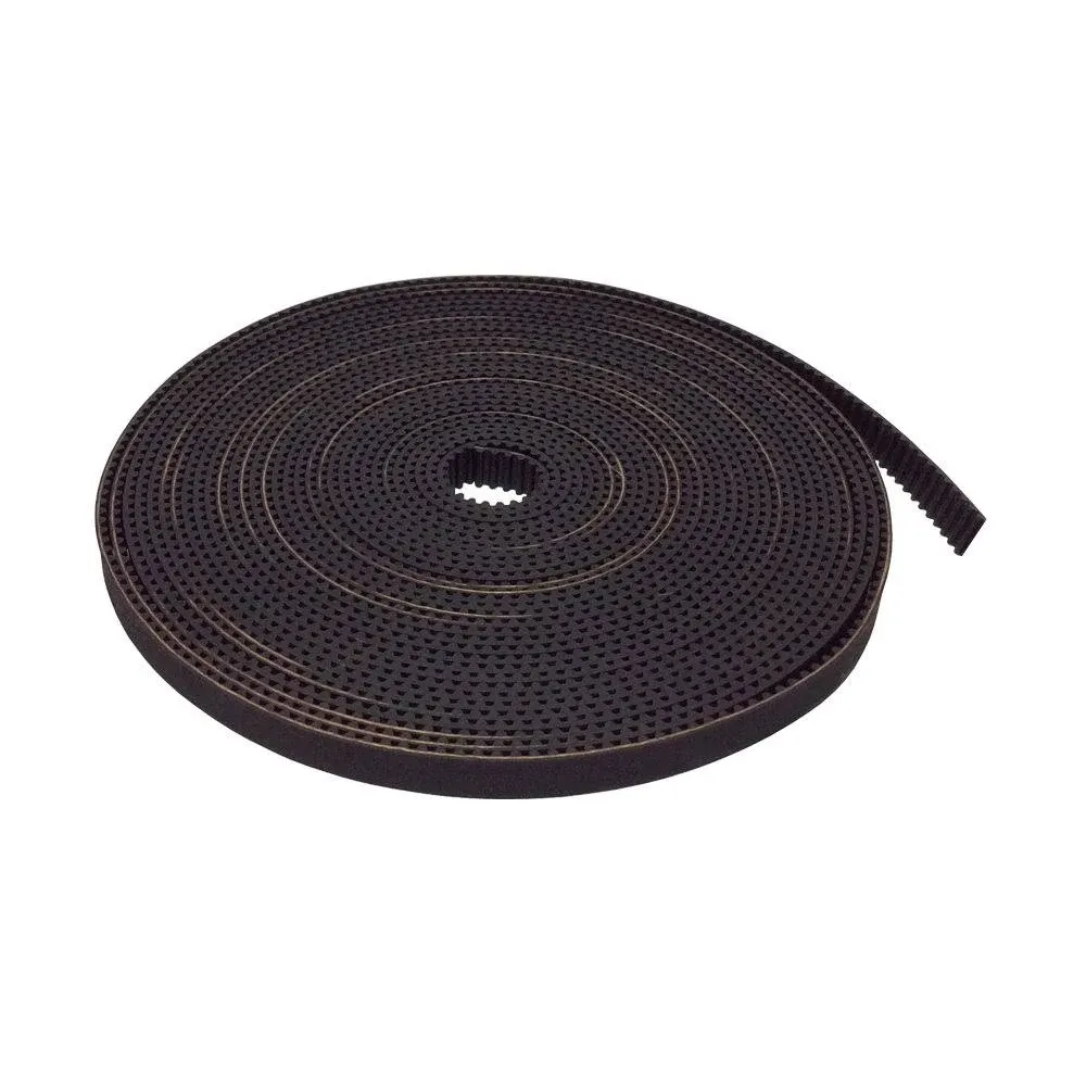 2GT Open Ended Timing Belt Motor Drive Belt Width=9mm Rubber with Fiberglass Core for 3D Printer Pack of 5Meters